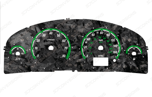 Tarjetas de esfera de carbono forjado estilo VXR gasolina lavado de cara Vauxhall Vectra C 8 colores - Imagen 5 de 8