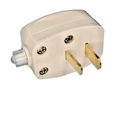 W4 Clipsal Typ 2 Flachstift Steckdosentester 12V Stecker - Weiß 37589