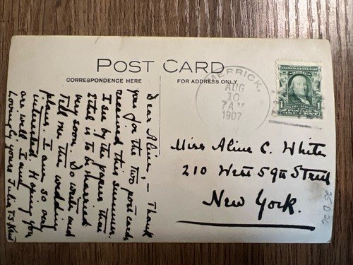 RPPC 1907 Church Of The Redeemer, Merrick, NY Vintage Real Photo Postcard - Picture 2 of 2