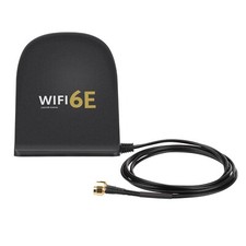 WiFi 6E Tri-Band Antenna Black 8dBi MIMO Dual RP-SMA for WiFi Router Smart Homes