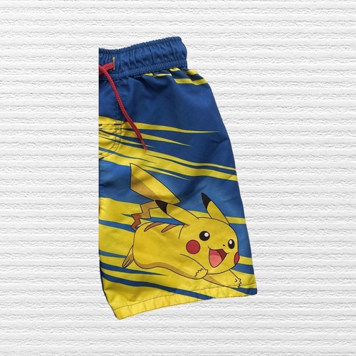 Pokémon Pikachu Boys Swim Shorts & Rash Guard Yellow Blue Short Sleeve Size 4 - Picture 17 of 22