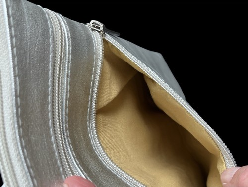 Bolso bandolera vintage para mujer bolsos plateados brillantes en excelente estado - Imagen 12 de 16