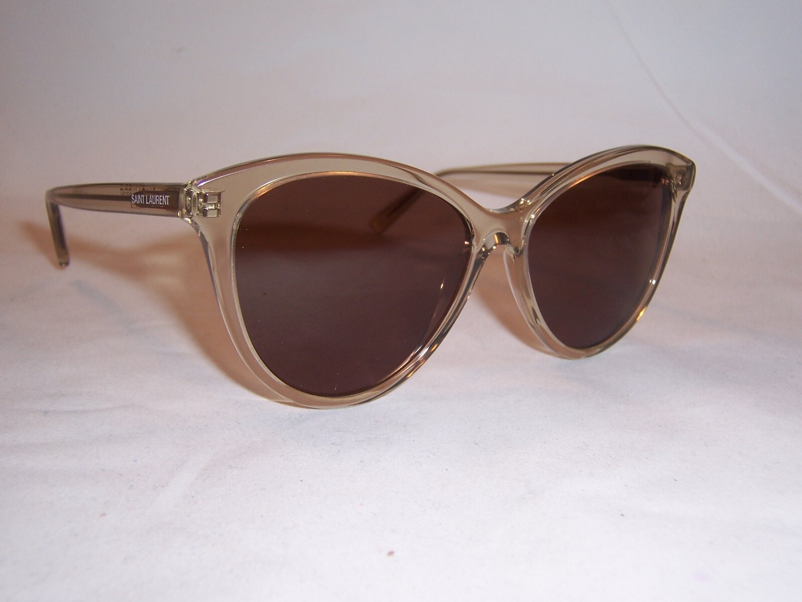 NUOVI OCCHIALI DA SOLE SAINT LAURENT SL 456 004 GIALLO MARRONE AUTENTICI