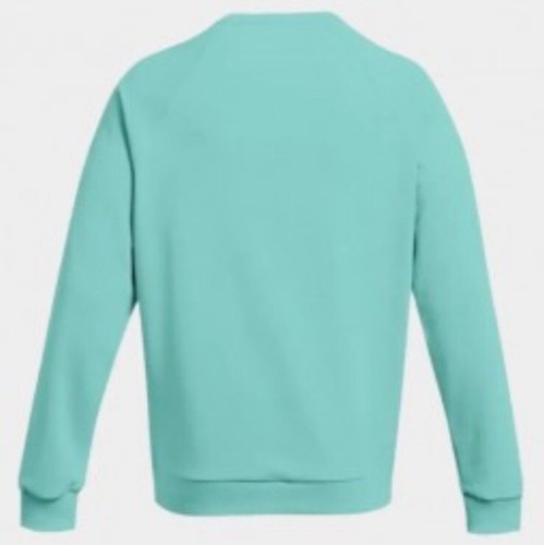 New Under Armour Men's Rival Fleece Crew Sweatshirt. Sz Medium Tall & Light Blue - Picture 2 of 2