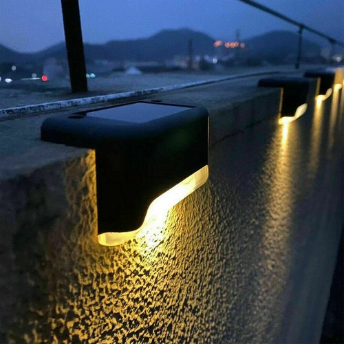 4 Solar LED Bright Deck Lights Outdoor Garden Patio Railing Decks Path Lighting - Picture 11 of 12