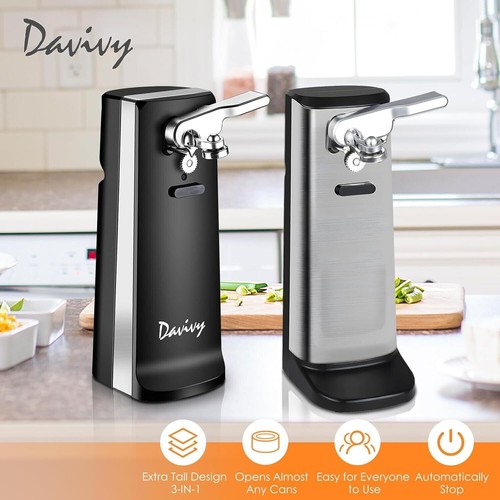 Electric Can Opener Commercial Heavy Duty Automatic Smooth Edge Under Cabinet - Picture 9 of 9