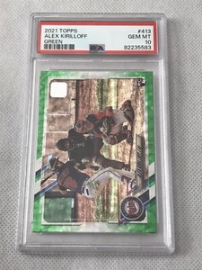 2021 Topps Series 2 Alex Kirilloff #413 RC Rookie Green #d /499 PSA 10 Gem Mint