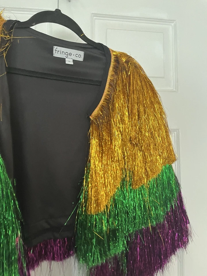 Mardi Gras Fringe Jacket - Image 3 of 4