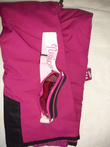 Nevica Ski Trousers Salopettes & Goggles Set – Pink, Size 8, 10,000mm Waterproof - Picture 3 of 6
