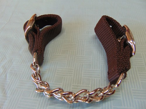 New Showman Nylon Adjustable Chin Curb Strap w/ Double Chain FREE SHIPPING - Picture 20 of 33