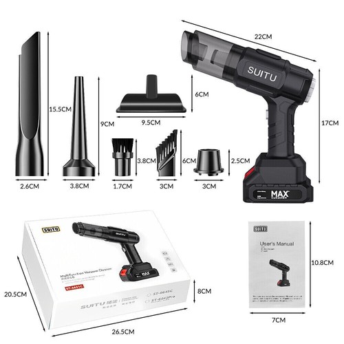 4in1 Kabelloser Autostaubsauger 12000Pa Handstaubsauger Nass&Trocken mit Akku - Bild 13 von 13