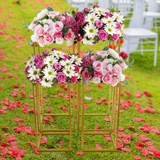 Metal Wedding Arch Backdrop Stand Flower Display Frame Rack Party Venue Decor 4