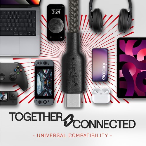 JuicEBitz® 5A Typ C USB Heavy Duty Ultraszybka ładowarka Kabel synchronizacyjny - uniwersalny - Zdjęcie 46 z 150