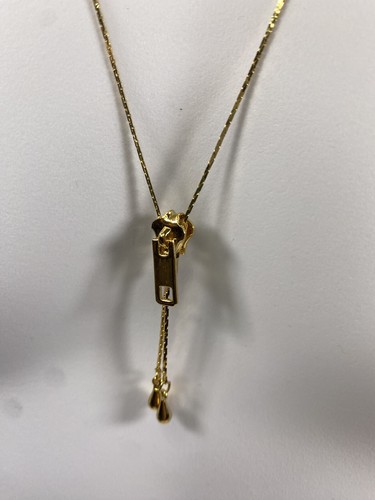 Collar Cremallera Ajustable Tono Dorado Vintage - Gran Regalo San Valentín - Imagen 3 de 6