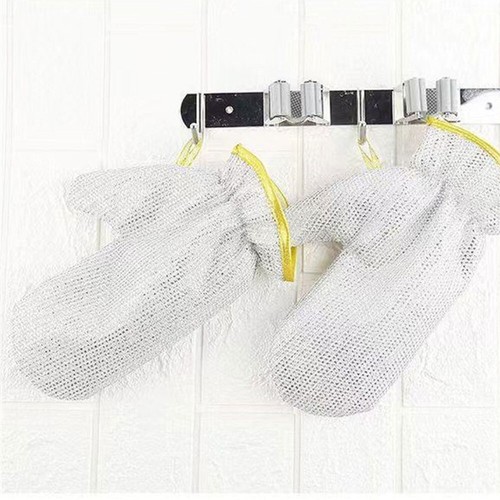 1-4PCS Dishwashing, Waterproof Gloves, Non-staining, Steel Kitchen Wire, Rag UK - Picture 17 of 18