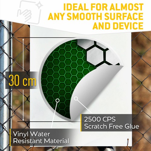 2 x Vinyl Stickers 30cm - Cool Green Silver Gamer IT Cool Gift #3876 - Afbeelding 3 van 9