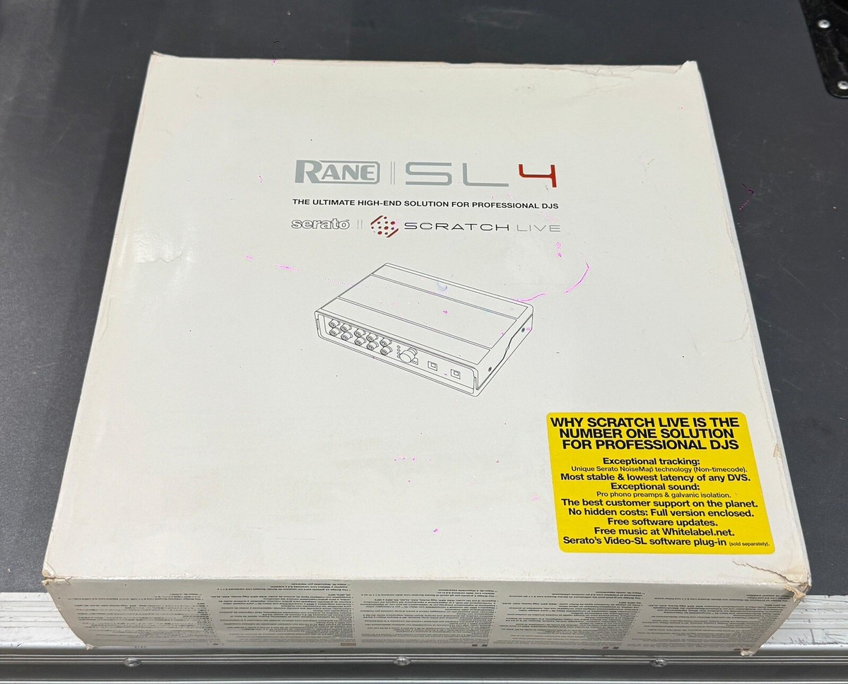 Rane SL4 Scratch Live Serato With cables, case and CD's 4