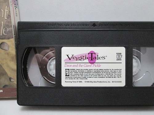 (Lot Of 2) Veggie Tales VHS Movies -Dave/Giant Pickle, The Ultimate Silly Song - Picture 9 of 9