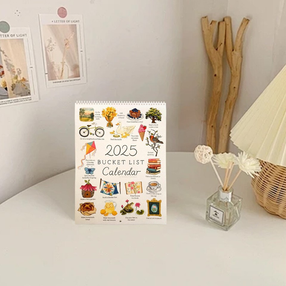 Bucket List Calendar 2025 Uk 