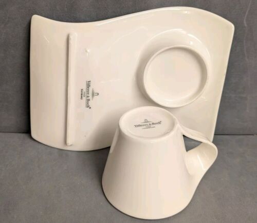 Villeroy and Boch New Wave White Fine China Espresso Cup And Saucer. - Picture 7 of 7