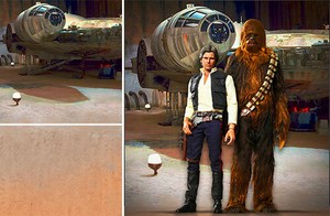 POSTER BACKDROP SHIPS ROLLED~STAR WARS~FALLEN SHIP FOR HOT TOYS 1//6 FIGURES REY