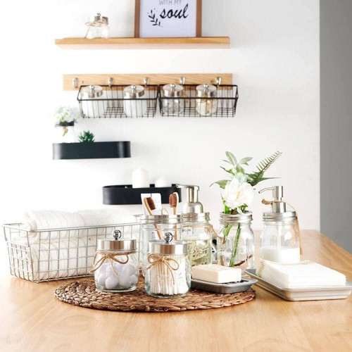 8-Piece Bathroom Accessory Set with Lotion Dispenser, Toothbrush Holder, Tray in - Picture 2 of 5
