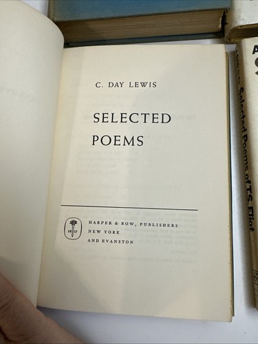 Lot Of 6 Vintage Books Of Poetry Dated 1954 - 1968 5 HC 1TB - Bild 19 von 24