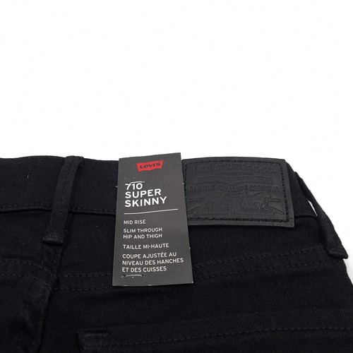 Levi's Jeans 710 Super Skinny Women Stretch Slim Ck6 Size W23 L32 - Picture 5 of 12