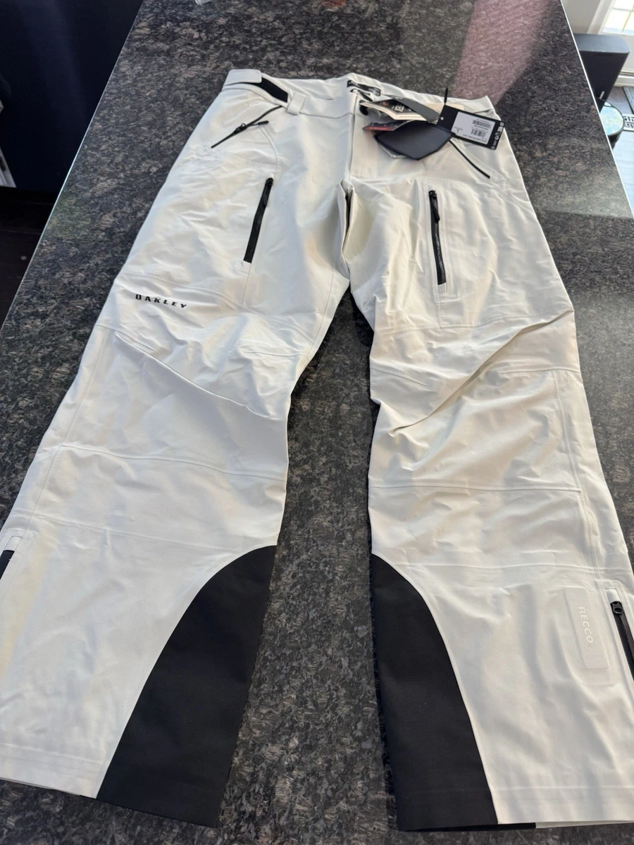 Oakley Bowls Gore-Tex Shell Men's Snow Pant, White, Black NWT L