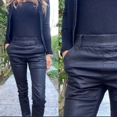 BEVY FLOG Dafna High Rise Black Pinstriped Stretch Skinny Pant Gr. 27 - Bild 2 von 9