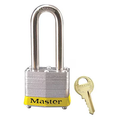 Master Lock 3Kalhylw-0873 Lockout Padlock, Keyed Alike, Steel, Yellow, 2 In