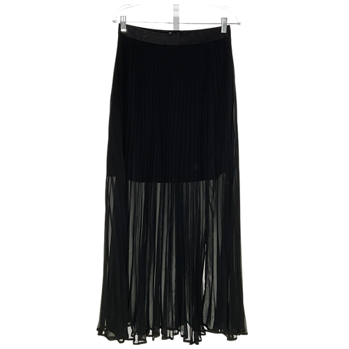 New York & Company Black Pleated Skirt - M