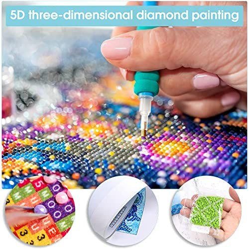Pavemlo 5D Diamond Art Kits For Adults Fish, Full Drill Diamond Ar - Picture 6 of 7