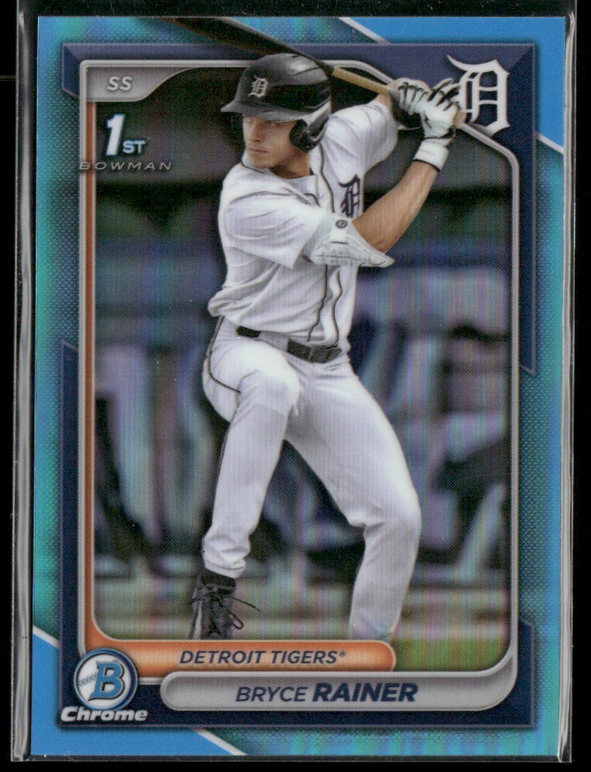 2024 Bowman Chrome Draft Sky Blue 1st Bowman Bryce Rainer