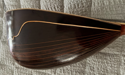 VINTAGE CARLO BRUNO 8 STRING MANDOLIN WITH ORIGINAL MATERIAL CASE - Picture 14 of 24