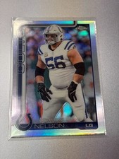 QUENTON NELSON 2025 TOPPS CHROME SILVER REFRACTOR A17