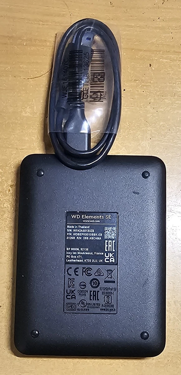 Western Digital WD Elements 1TB USB Portable External  HDD