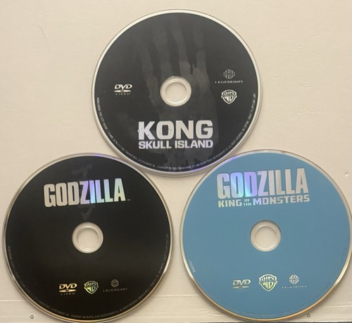Godzilla King Of The Monsters Kong Skull Island 3 Film Collection DVD Set - Picture 3 of 3
