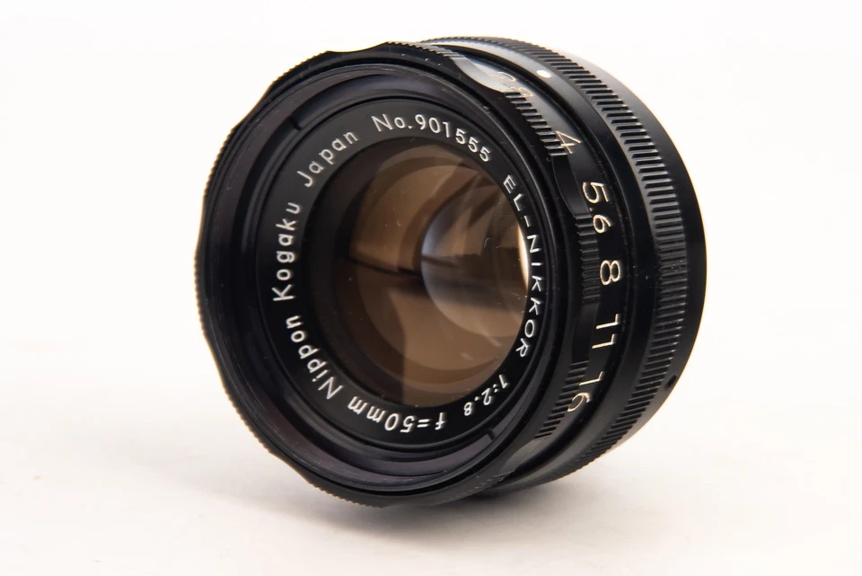Lente ampliadora de fotos Nikon Nippon Kogaku EL-Nikkor 50 mm f/2,8 cuarto oscuro V25 Foto 3 de 4