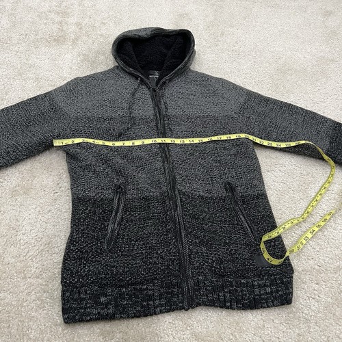 Projek Raw Jacket Sweater Coat Jacket Men’s Size Large Charcoal Hooded Black - Picture 21 of 24