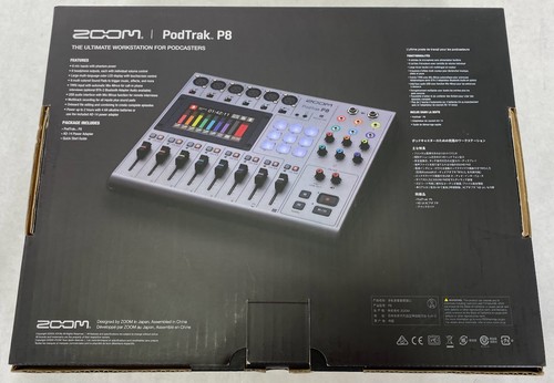 Zoom PodTrak P8 Portable Multitrack Podcast Recorder Silver - New Open Box - Picture 8 of 10
