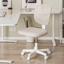 Armless Office Chair Mid-Back Task Chair Adjsutable Height Computer Desk Chairs