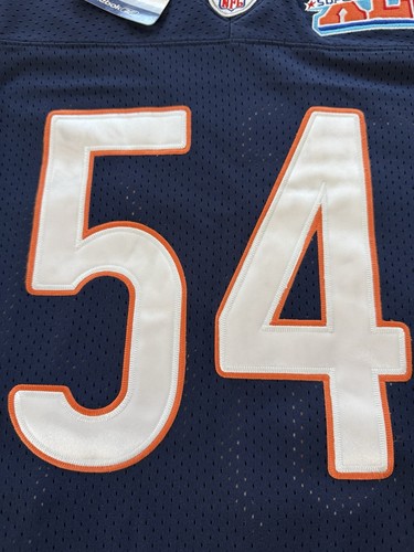 NWT BRIAN URLACHER #54 CHICAGO BEARS - AUTHENTIC SUPER BOWL 41 JERSEY Size 50 L - Picture 11 of 12