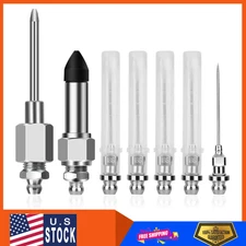Grease Gun Needle Tip Kit 7 Pcs, 5Pc Grease Gun Needle Tip-1Pc Rubber Adapter-1P