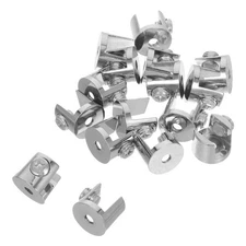  16 Pcs Shelf Support Pegs Shower Glass Clamp Clamps for Shelves Fixed Bracket