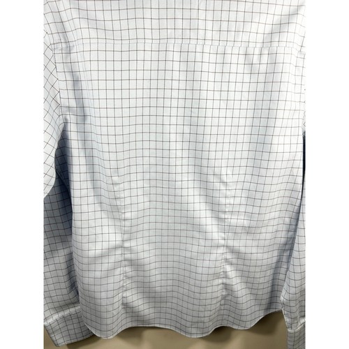 Camicia elegante Brooks Brothers aderente non ferro Supima cotone donna 10 blu a quadri - Foto 6 di 9