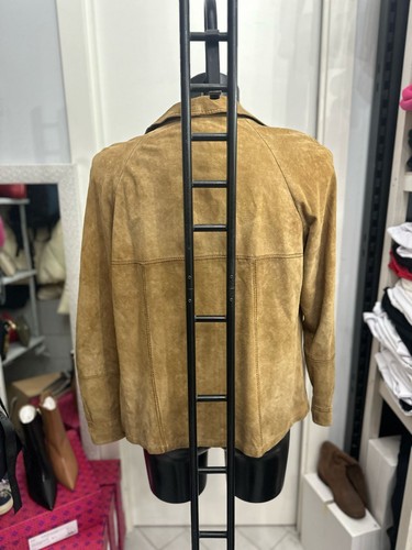 Giacca In Pelle Di Renna Usato Uomo Man Tg48 Marrone LLV1641 - Bild 3 von 9