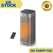 Space Heaters for Indoor Use, Portable Electric Heater with Thermostat, 1500W