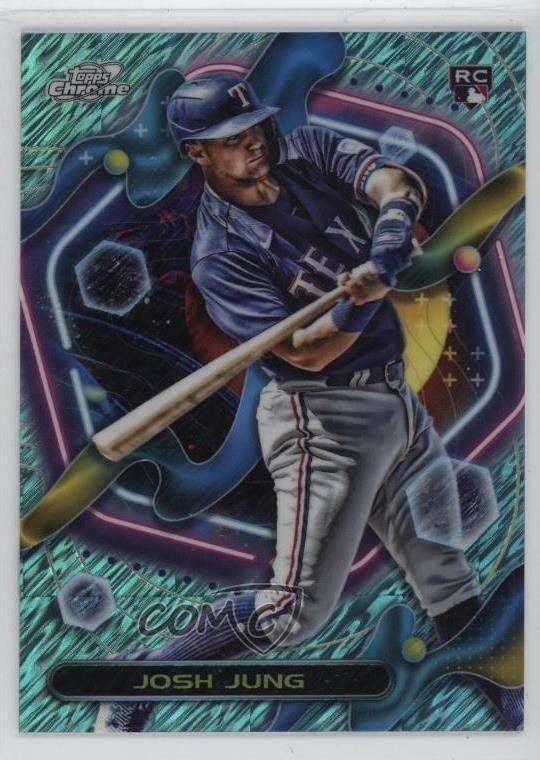 2023 Topps Cosmic Chrome Aqua Equinox Refractor /199 Josh Jung #95 19n6