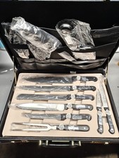 Pearl of Kitchen Messer Set 8 Messer 2 Scheren 1 Schleifer im Koffer